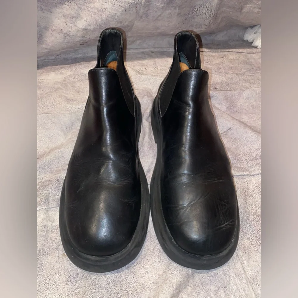 Marsell Gomme Gommello Black Leather Chelsea Ankle Boots Chunky Oversized 10 43 - Picture 4 of 10